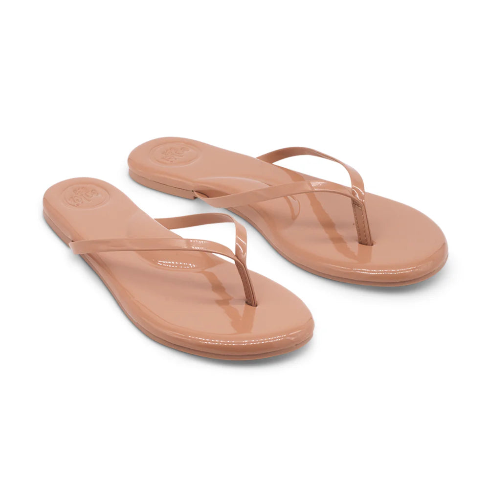 Solei-Nude Patent Flip