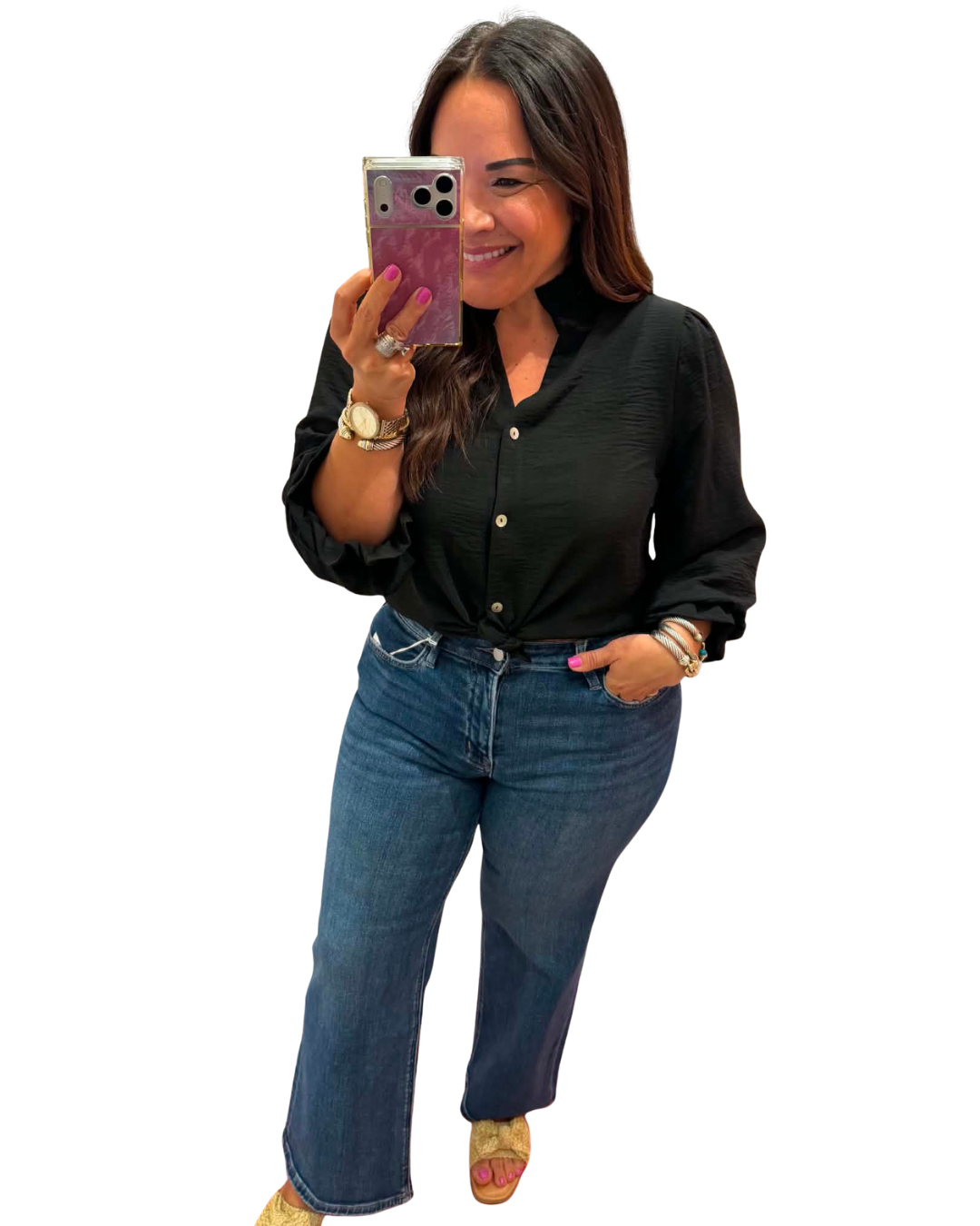 Fiona Top in Black