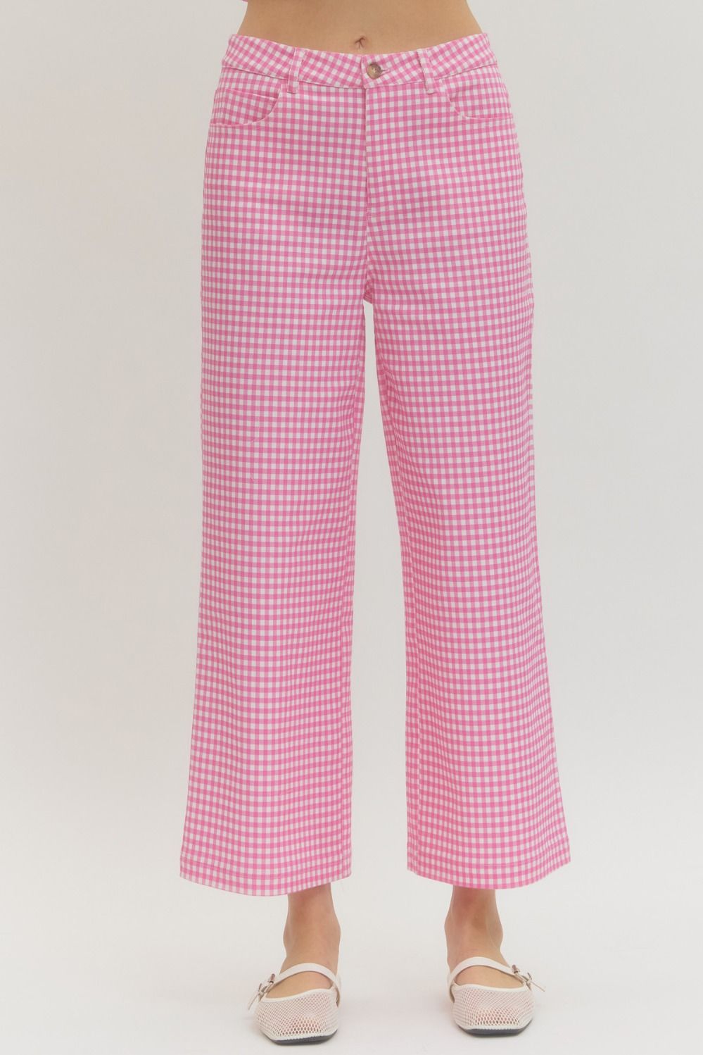 Go To Gingham Pants in Pink