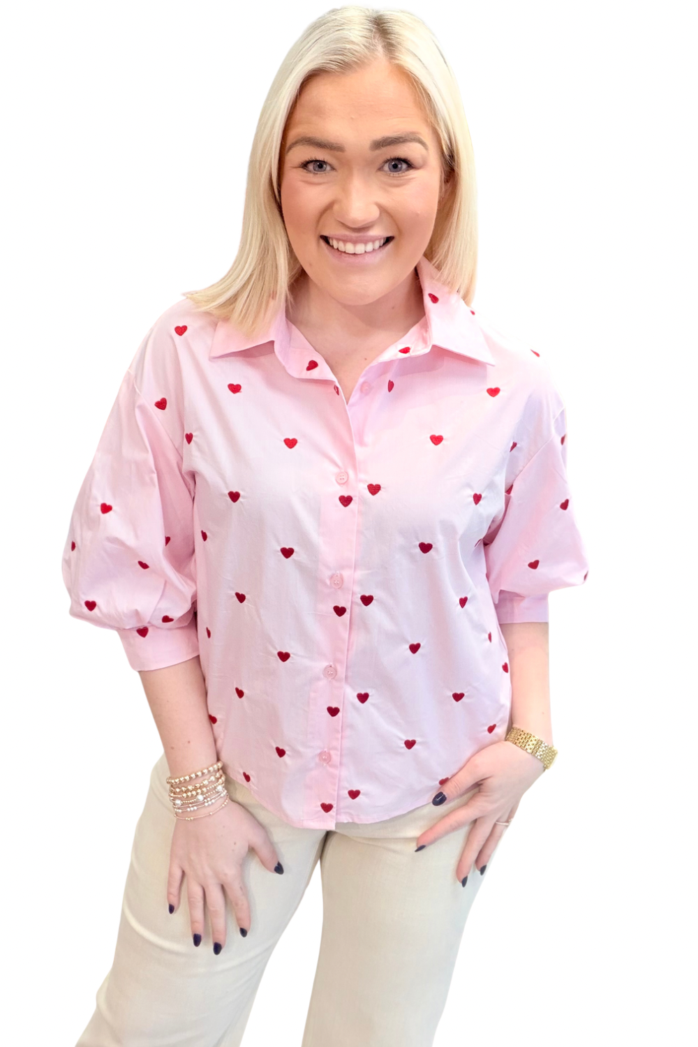 My Love Button Down Top