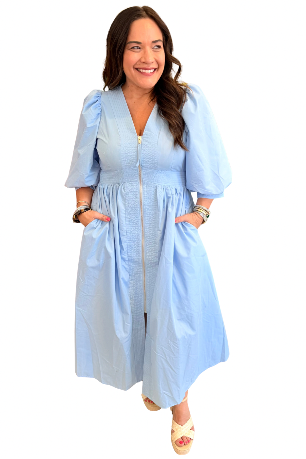 Stacey Dress Puff Sleeve (4 Colors)