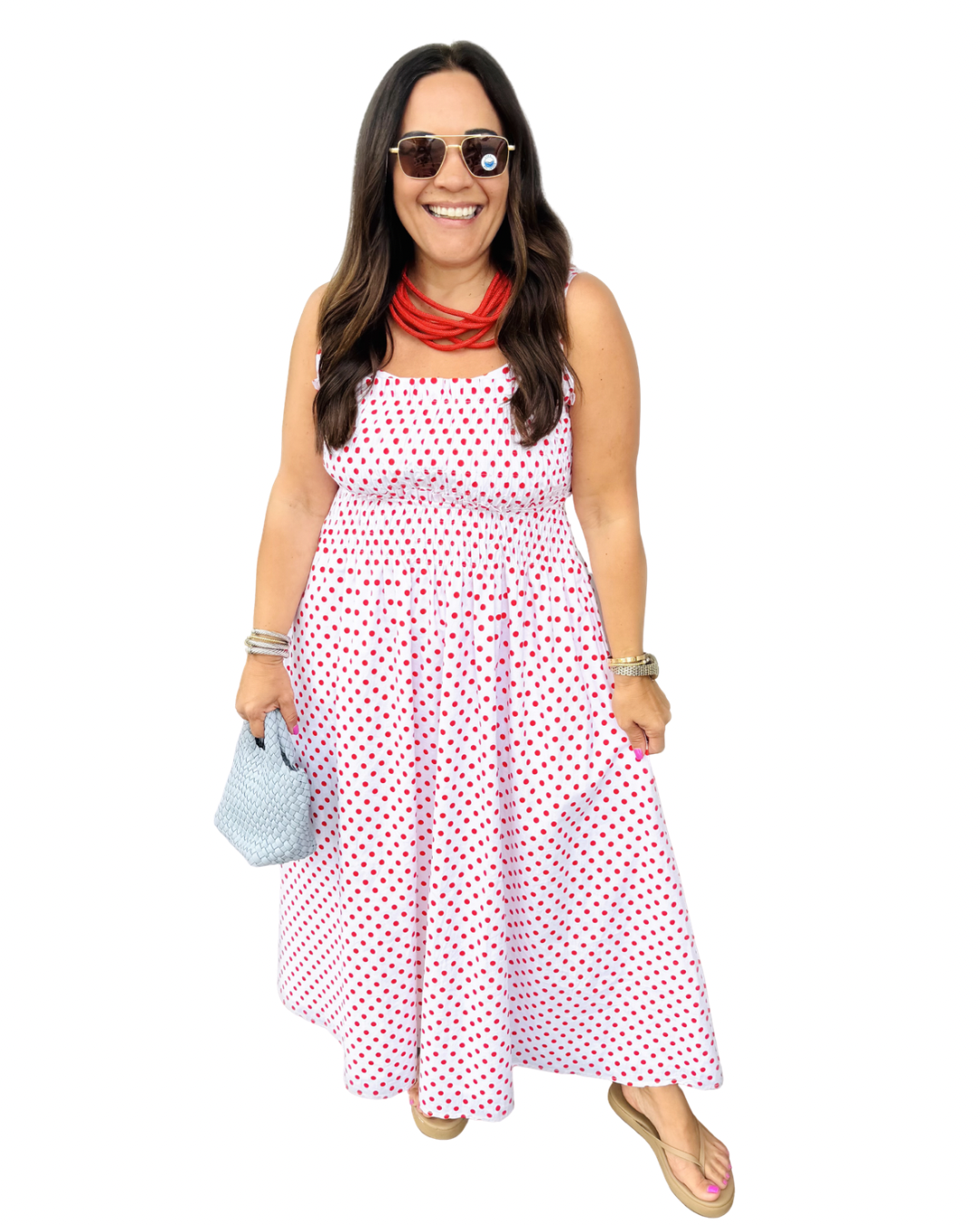 Patriotic Polka Dots Dress
