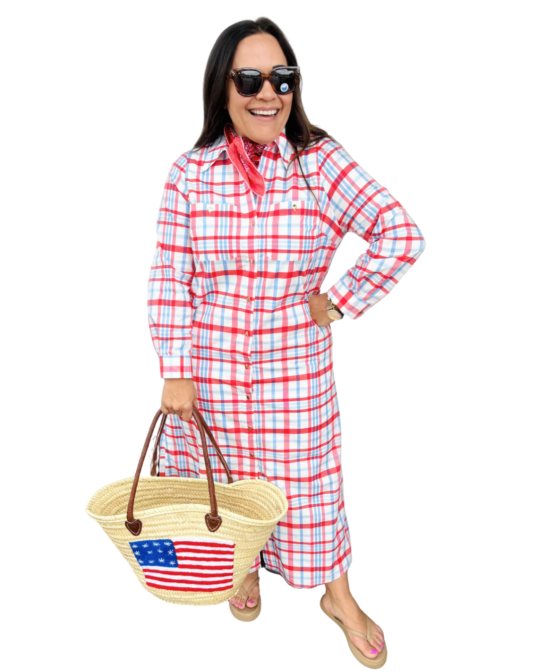 Harper Dress in Summer Plaid