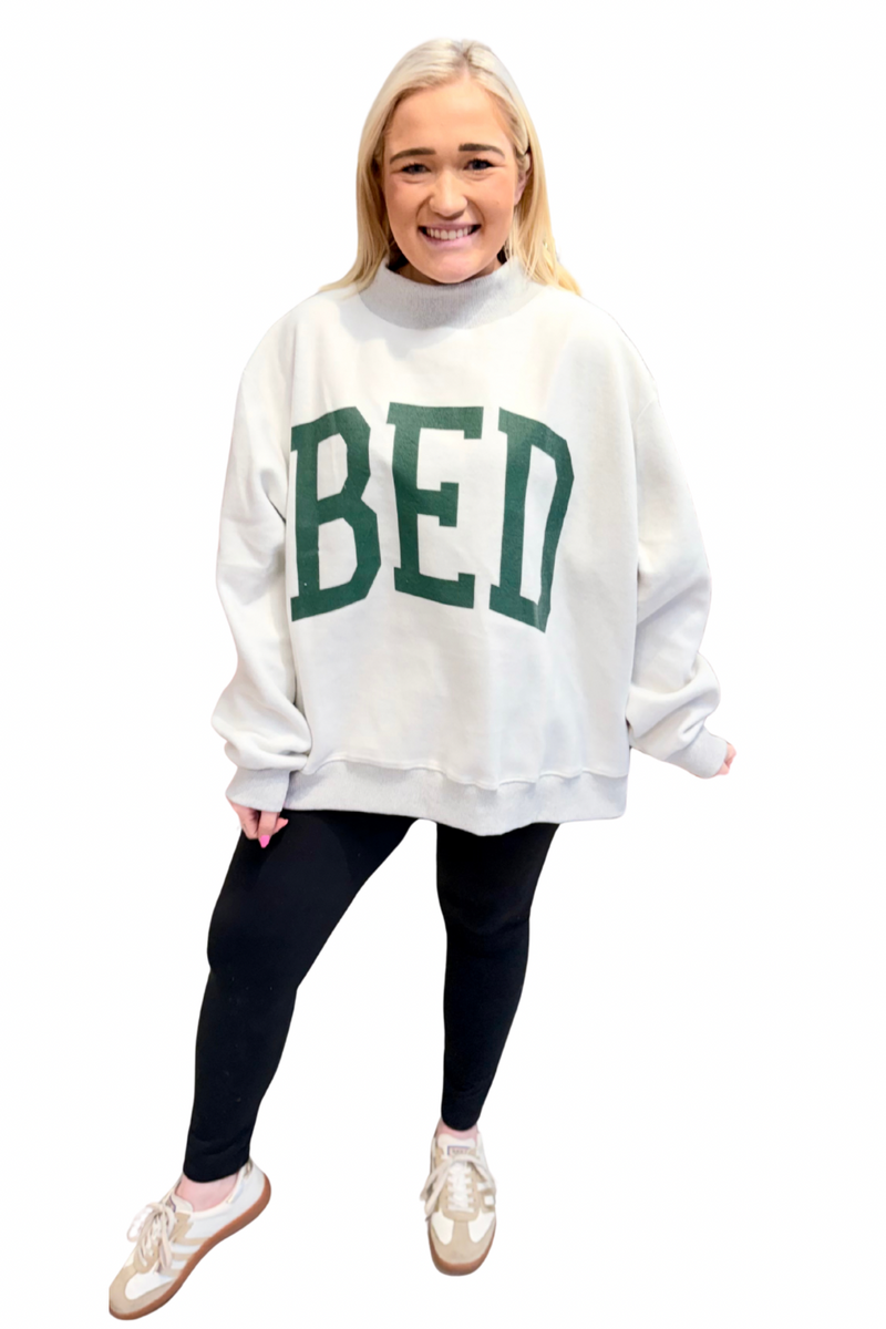 GYM + BED Reversible Mockneck Sweatshirt