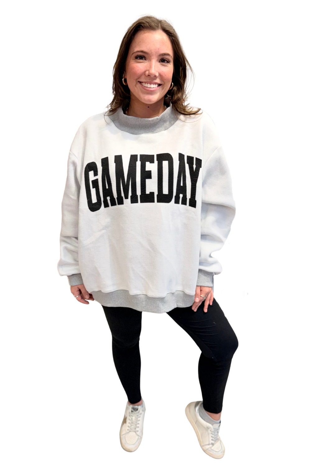 Football/Gameday Mock Neck Sweatshirt