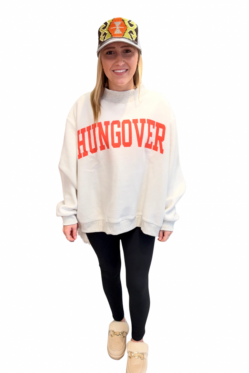 Fireball Reversible Oversized Mock Neck Sweatshirt