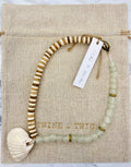 Mist + Camel Tribal Shell Necklace |Twine & Twig