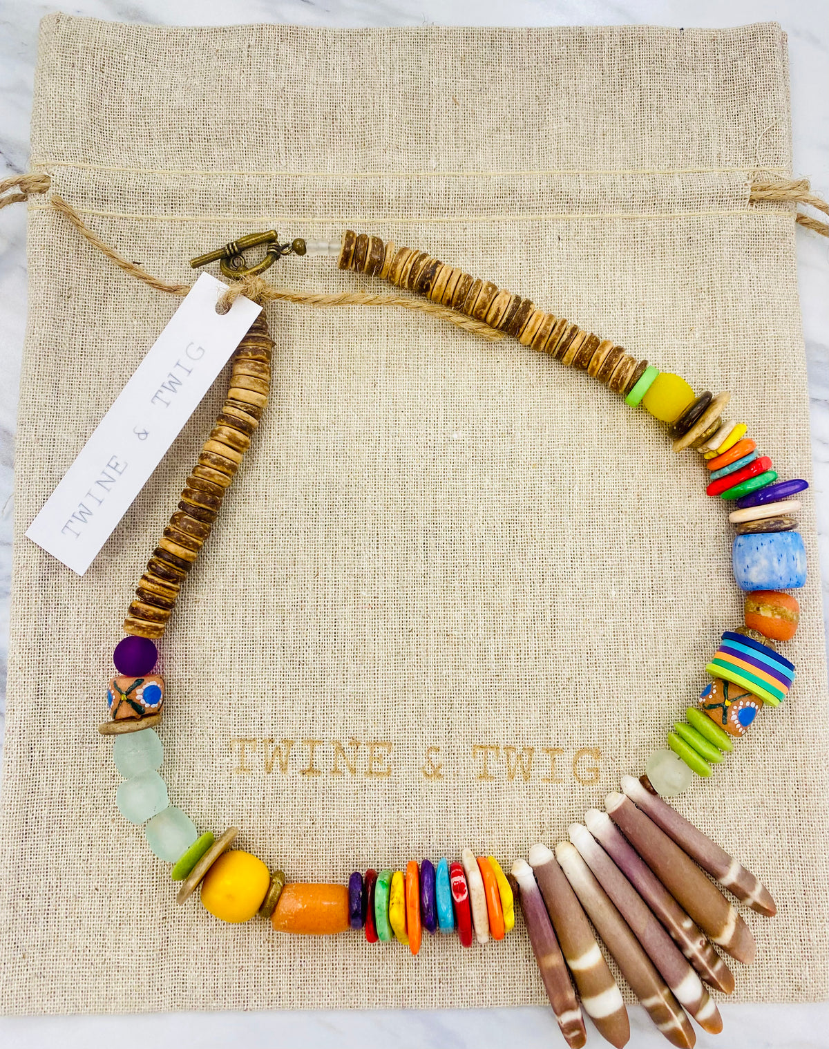 Tribal Spines Necklace | Twine & Twig