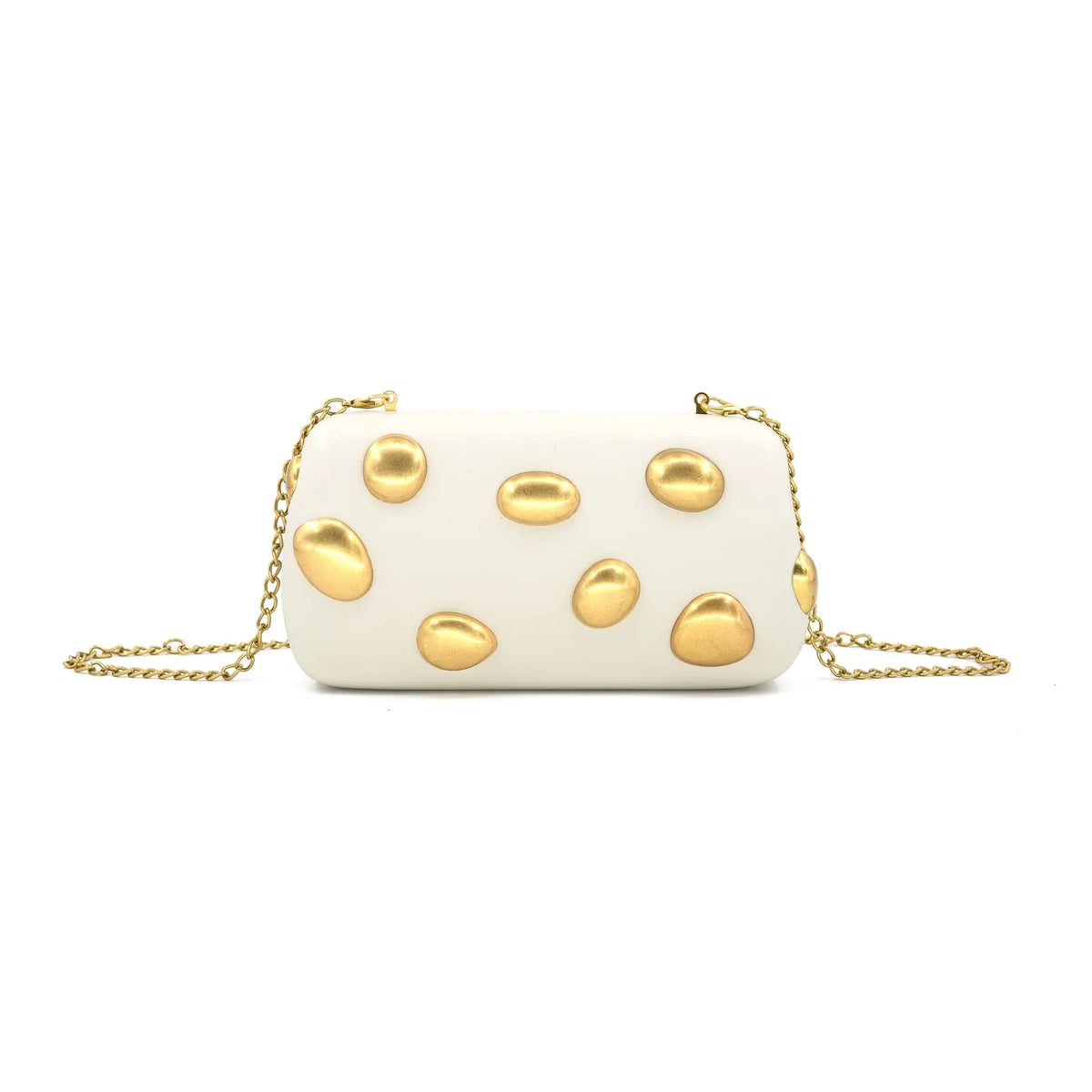 Luna Clutch in Beige | BC BAGS