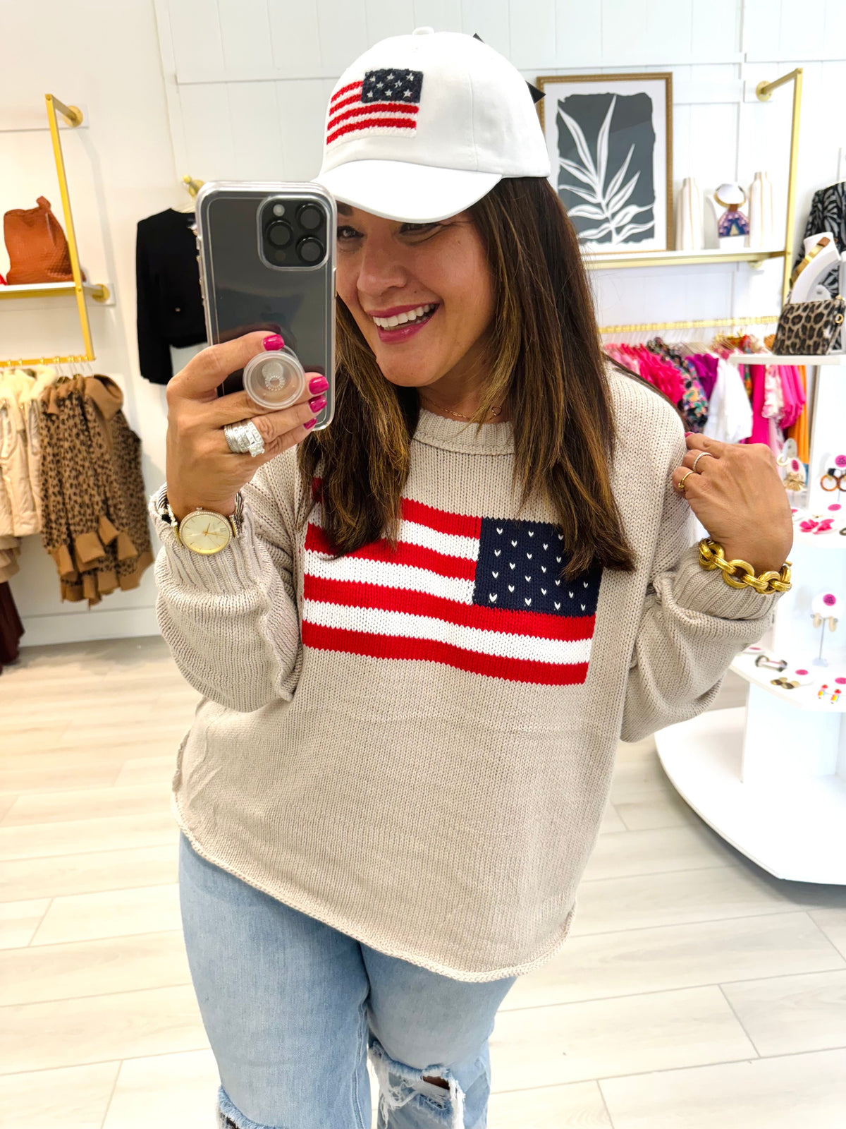 American Flag Baseball Cap