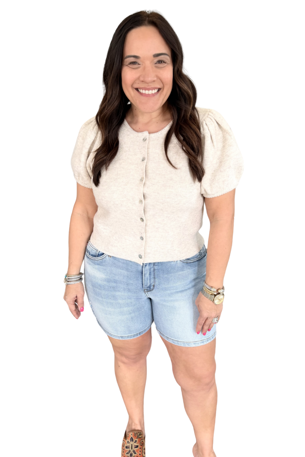 Preppy + Polished Sweater in H Beige | Bomb Basic