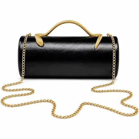 Slithery Hold Bag in Black