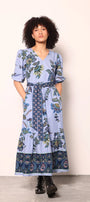 Molly Dress in Periwinkle Mosaic | MAUDE
