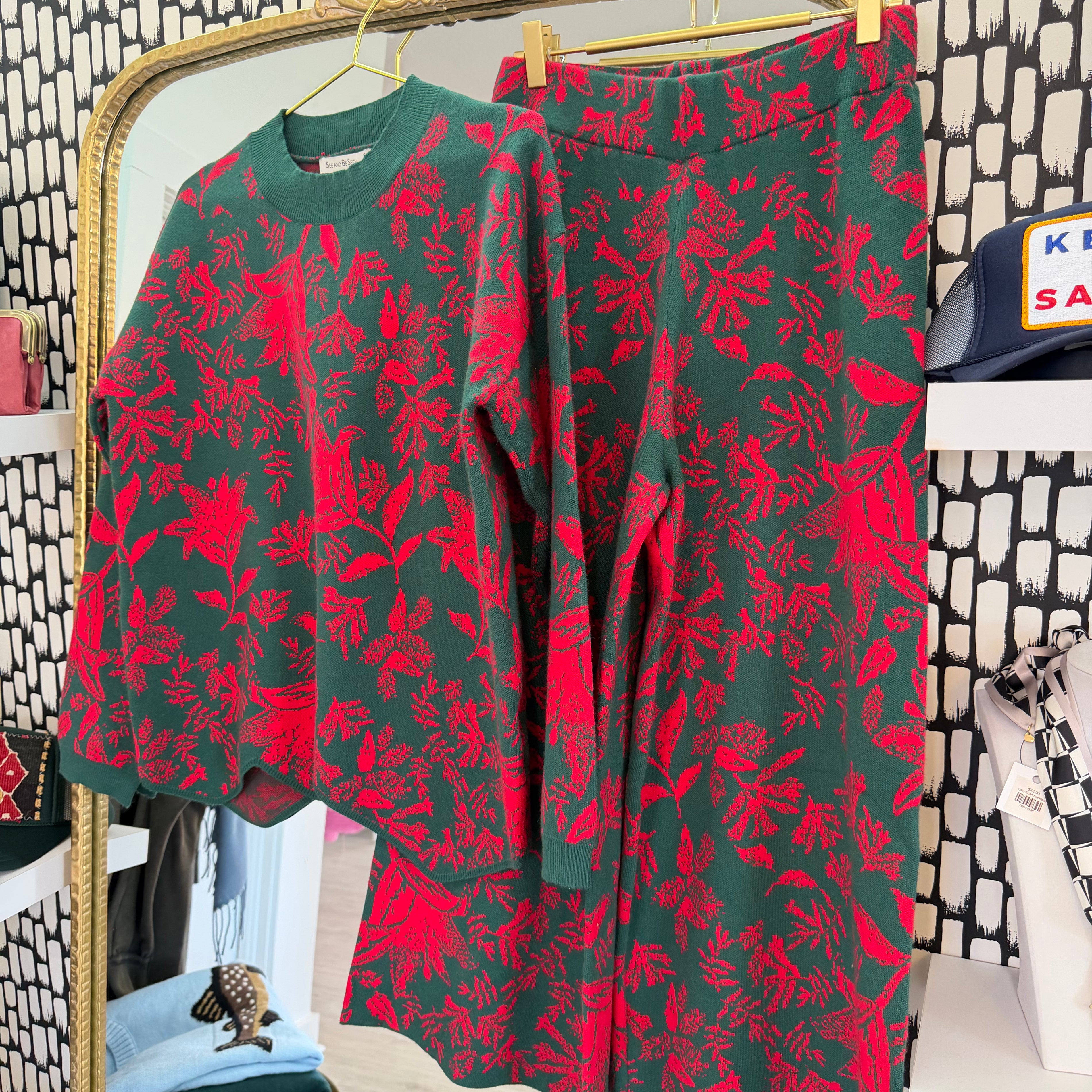 Pretty Poinsettia Pants