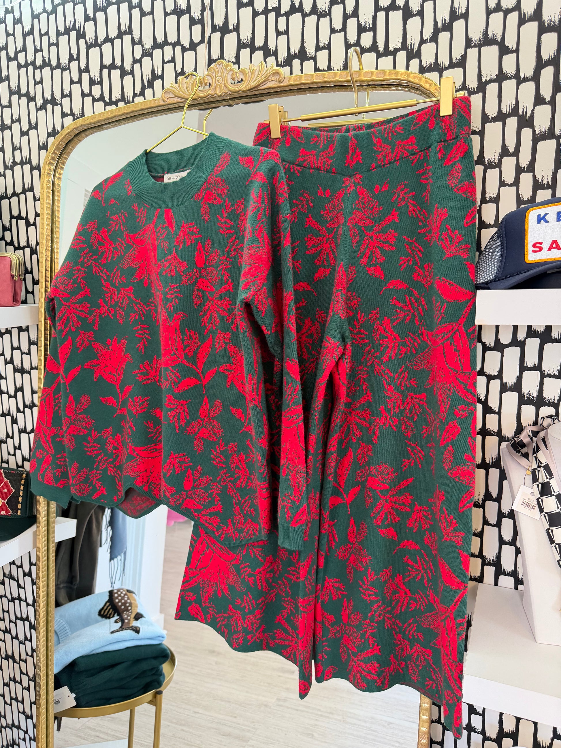 Pretty Poinsettia Pants