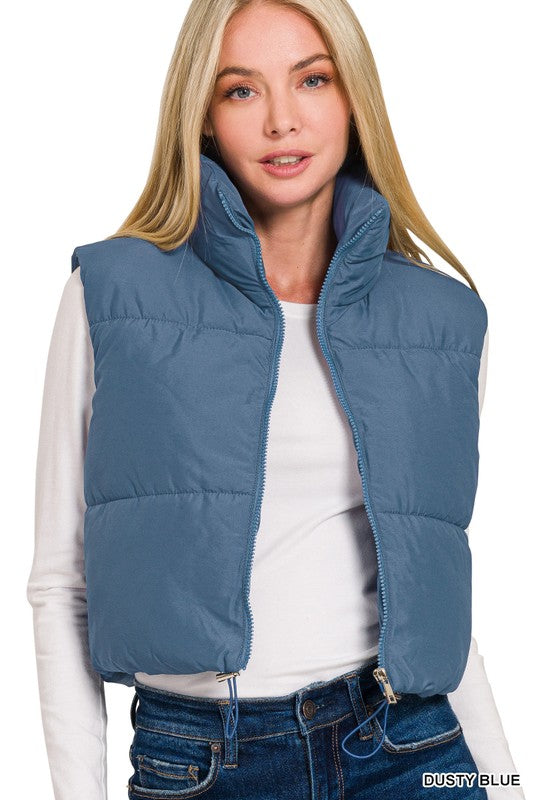 Basic Puffer Girl Vest (3 Colors)