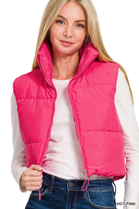 Basic Puffer Girl Vest (3 Colors)