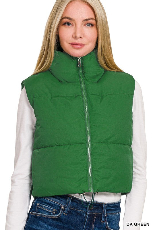 Basic Puffer Girl Vest (3 Colors)