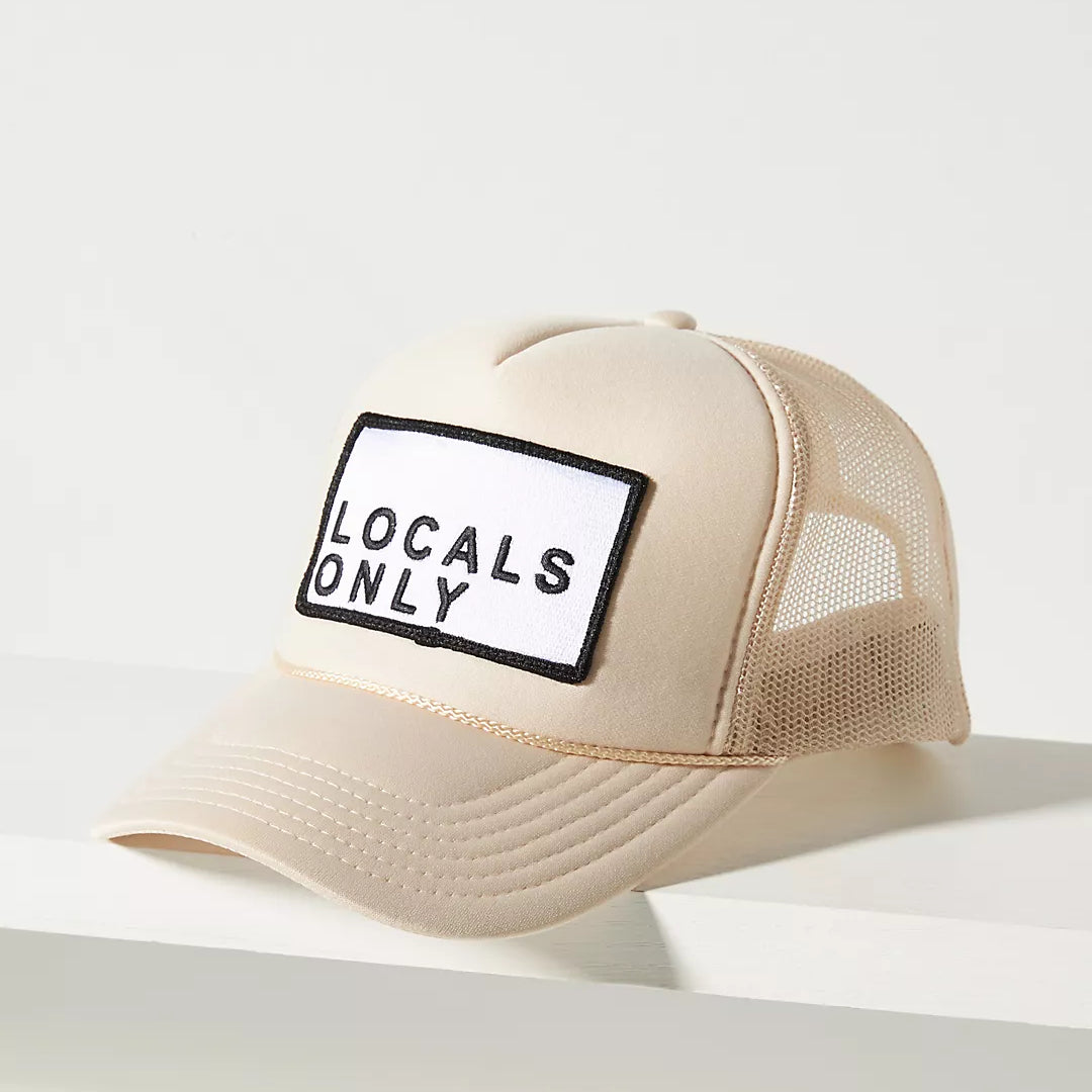 Locals Only Trucker Hat in Tan