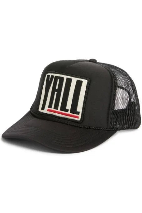 Yall Trucker Hat in Black
