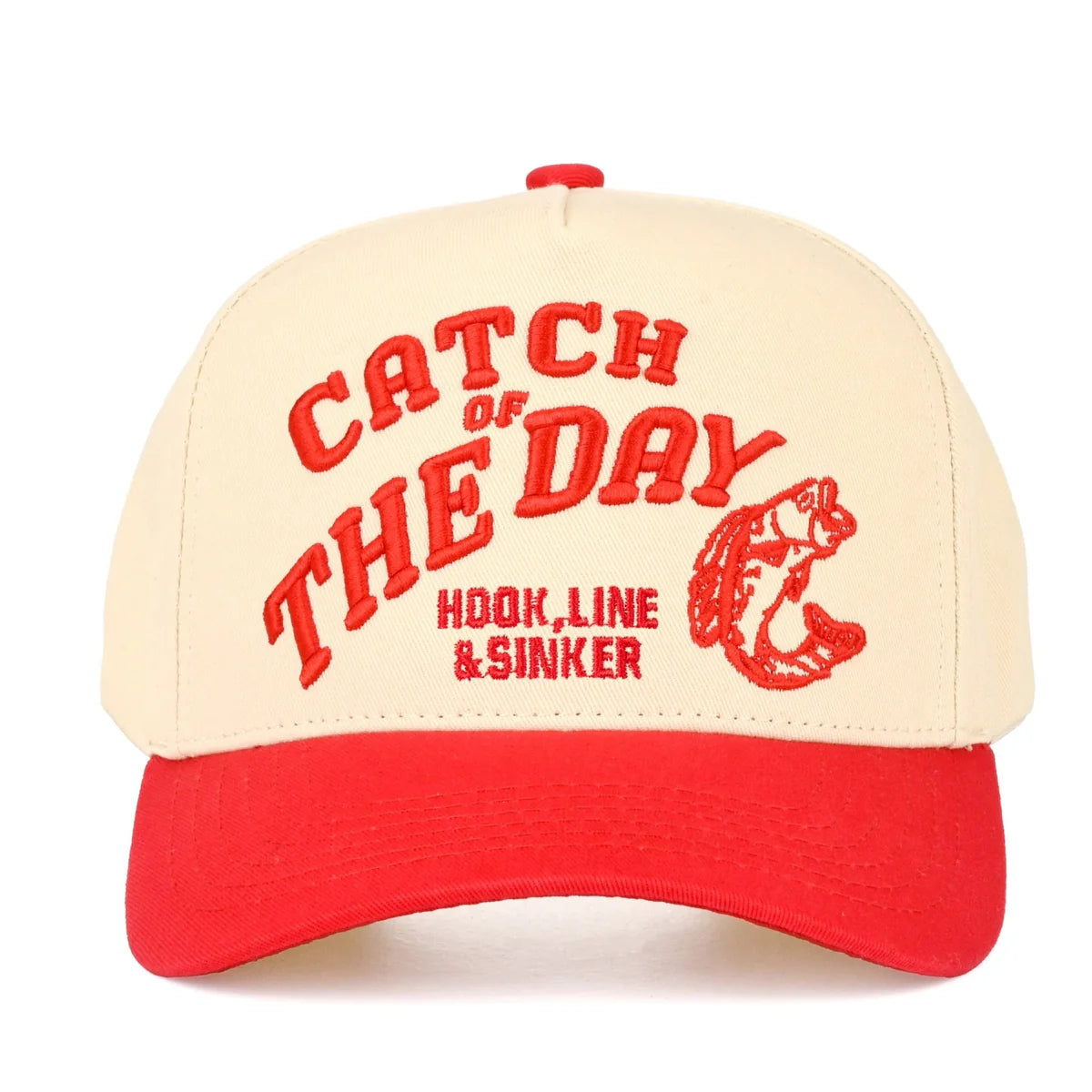 Catch of The Day Trucker Hat in Red