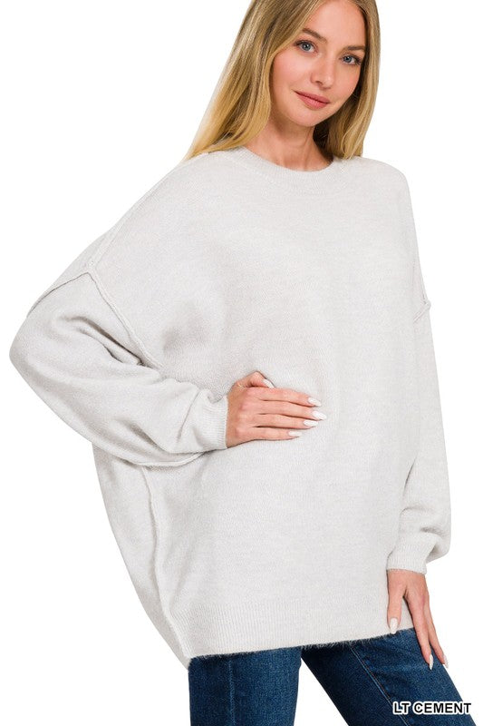 Ollie Oversized Sweater (6 Colors) - BOMB BASIC