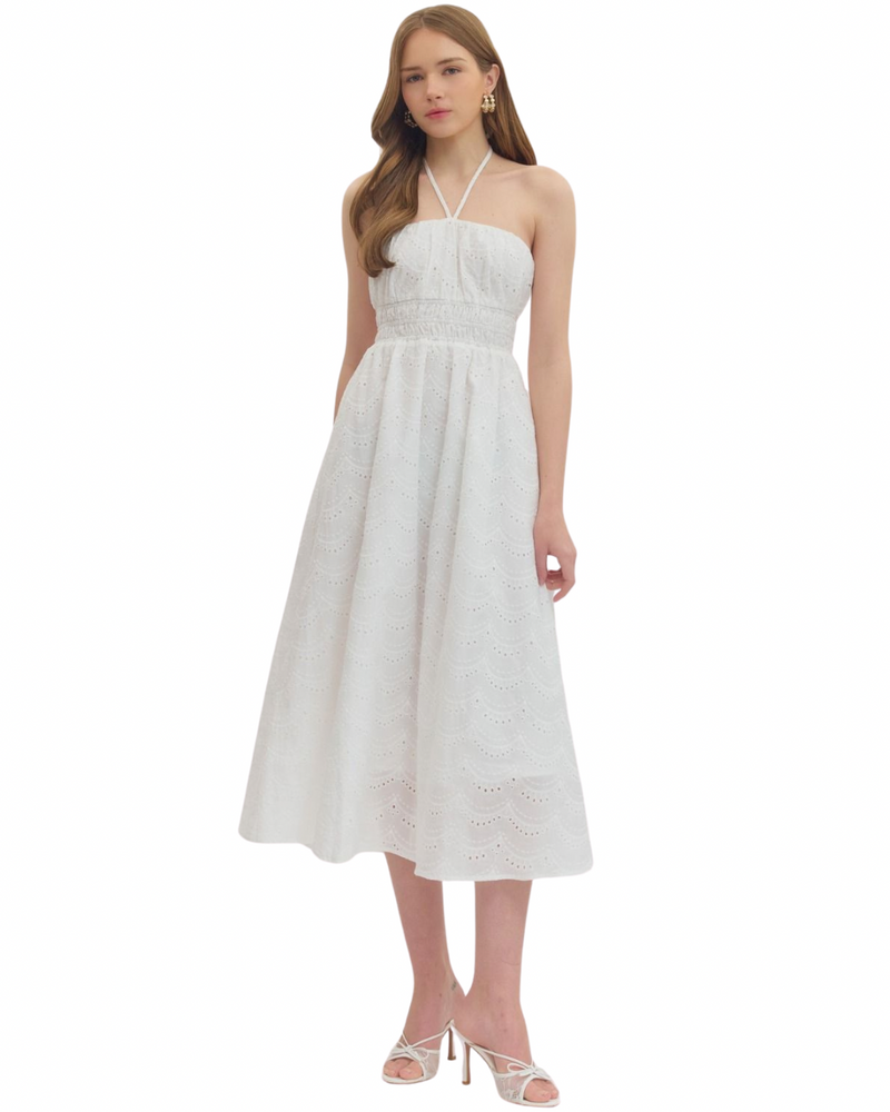 Met Your Match Dress in White