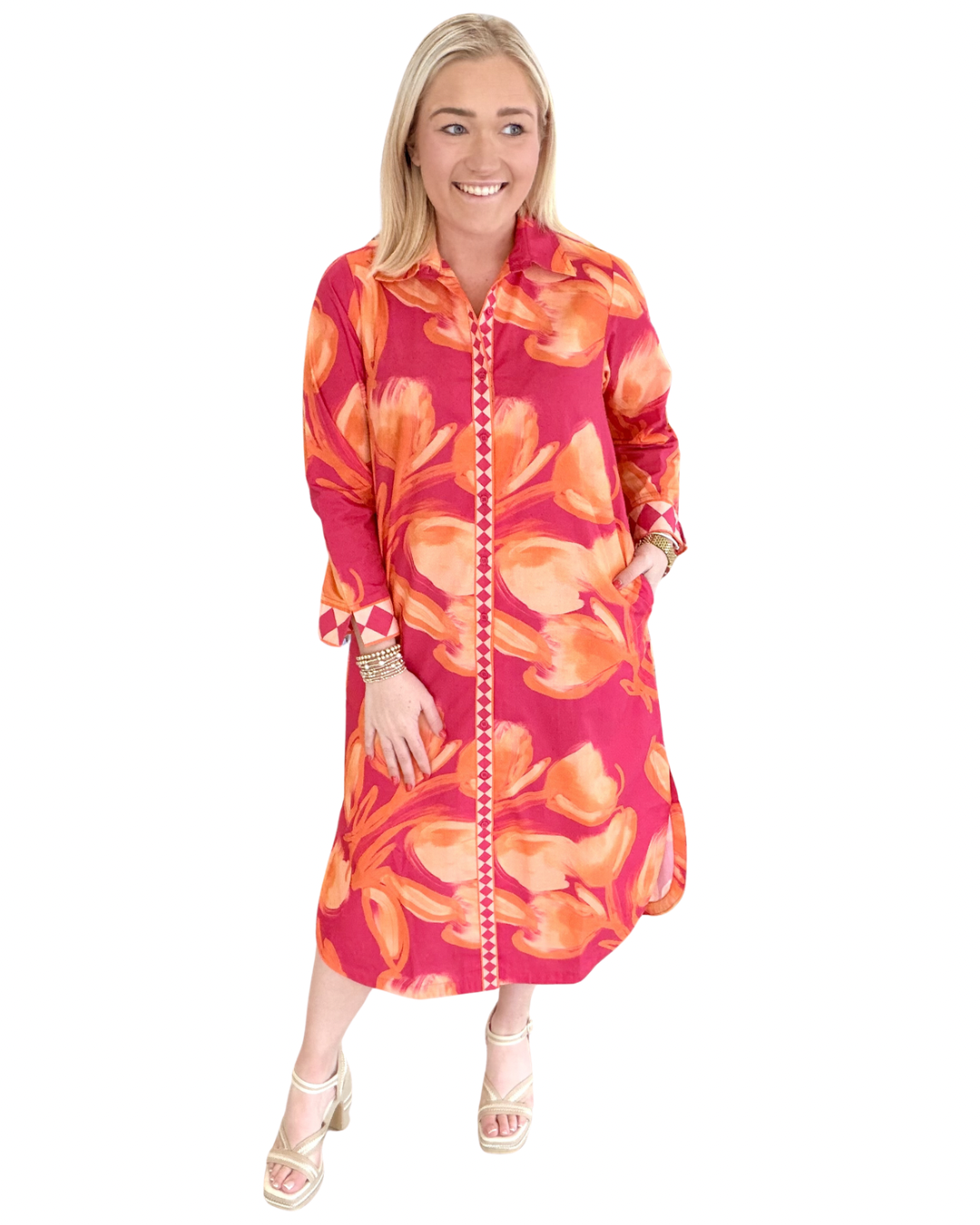 Liz Dress in Petal Blaze | MAUDE