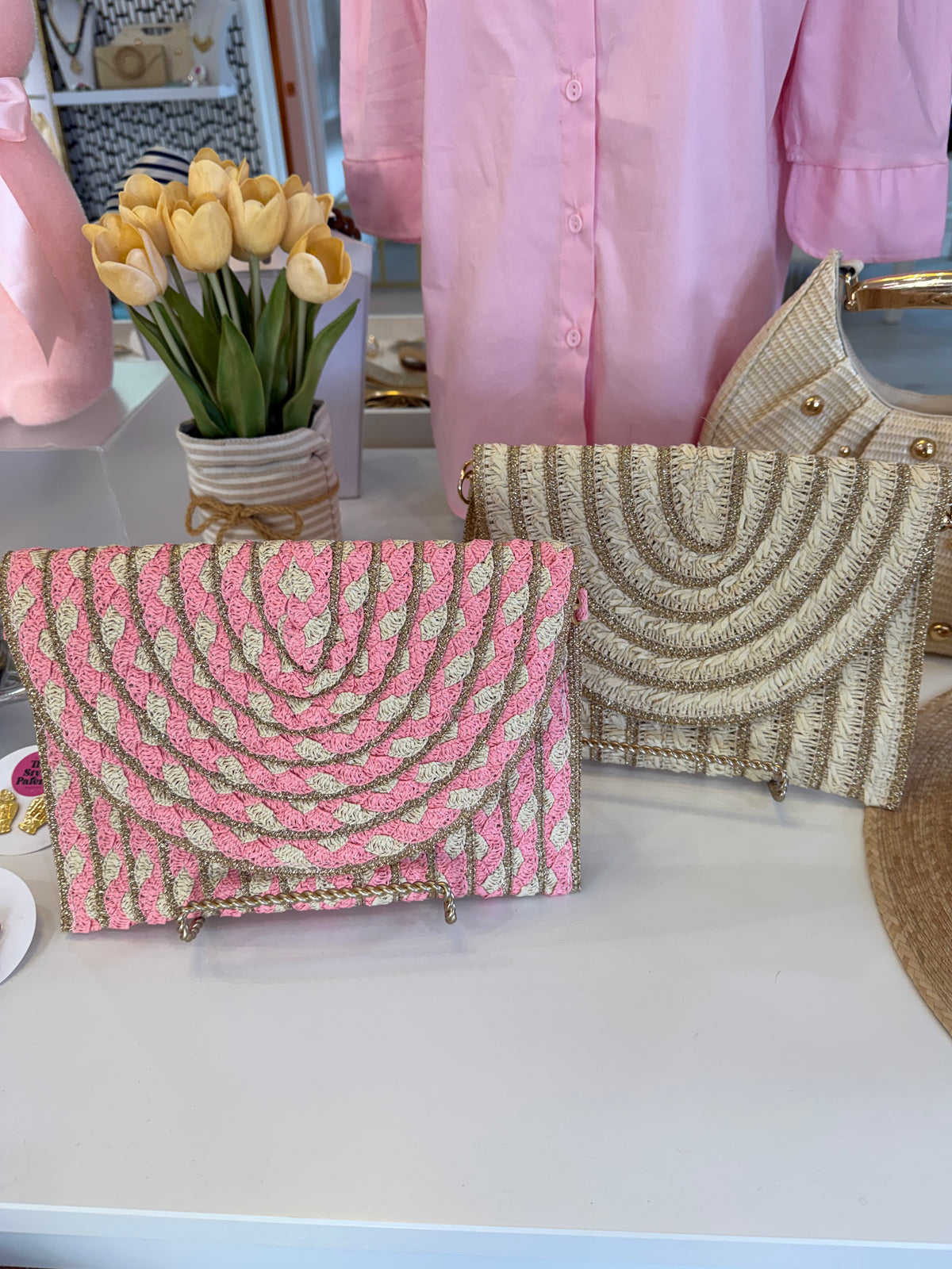 Summer Staple Clutch in Pink
