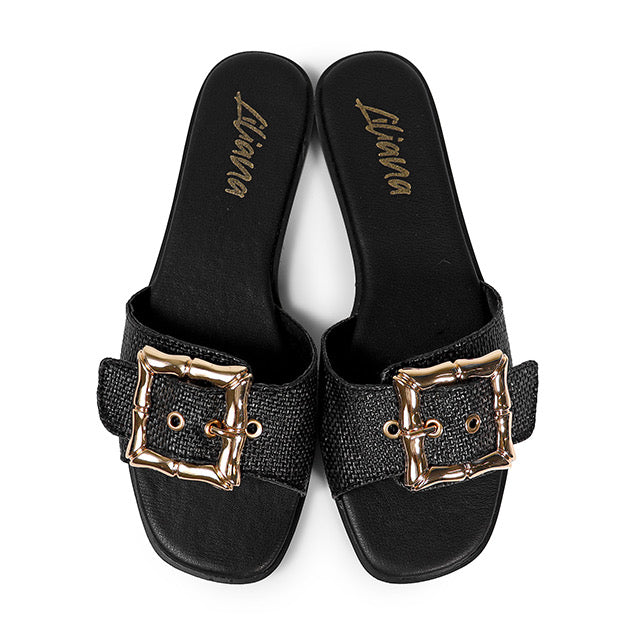 Palm Beach Buckle Sandal (2 Colors)