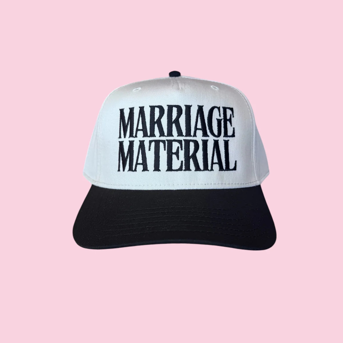 Marriage Material Canvas Trucker Hat
