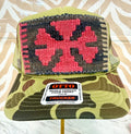 ORIJINAL Trucker Hat in Camo - Red, Chocolate Brown Patch
