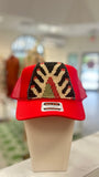 ORIJINAL Trucker Hat in Red - Green/Brown/Tan Patch