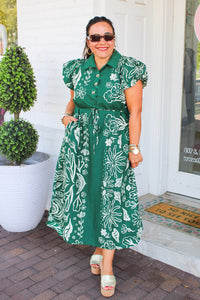 Enchanted to Meet You Printed Maxi Dress