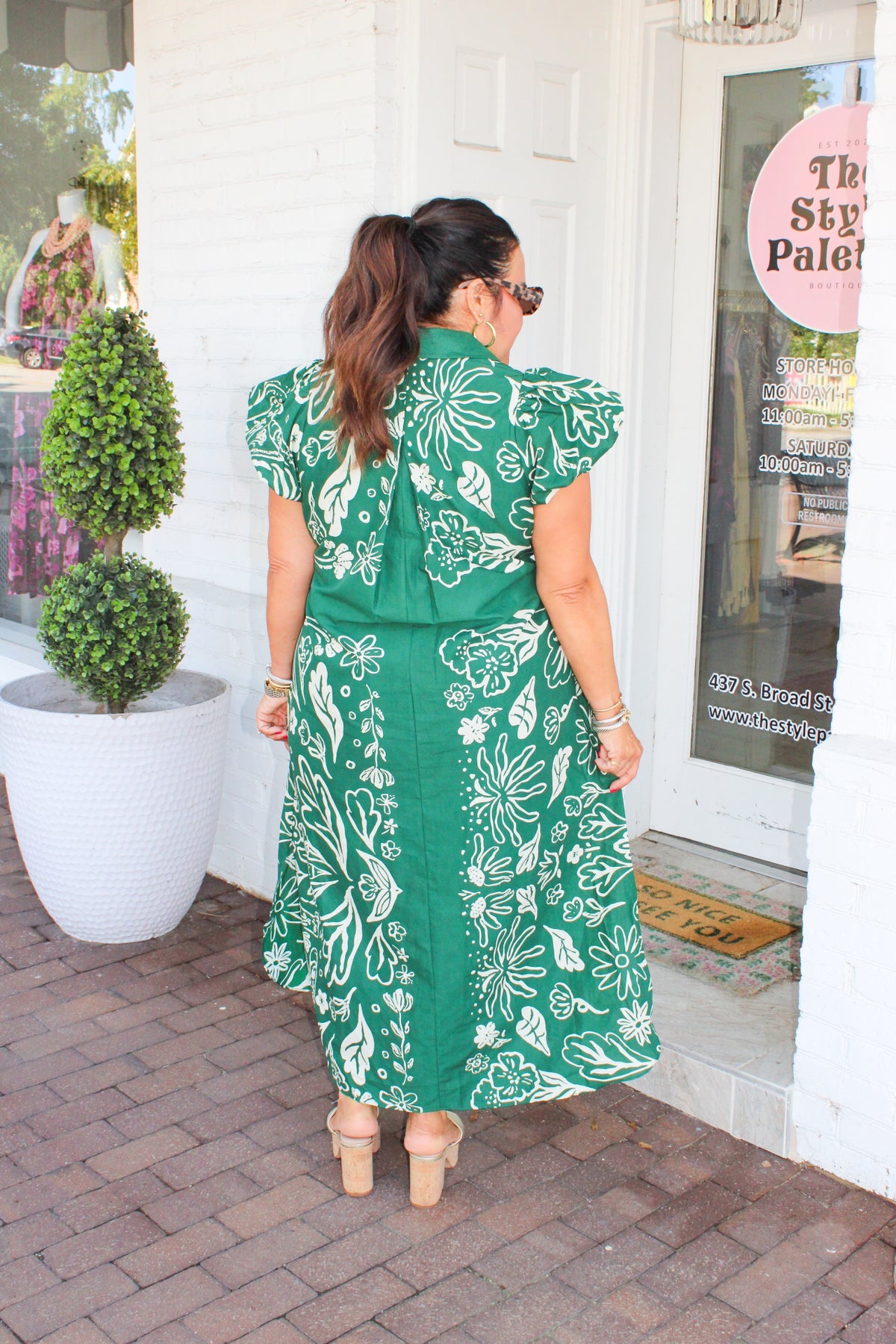 Enchanted to Meet You Printed Maxi Dress