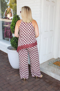 Winery Weekend Merlot Printed Sleeveless Top