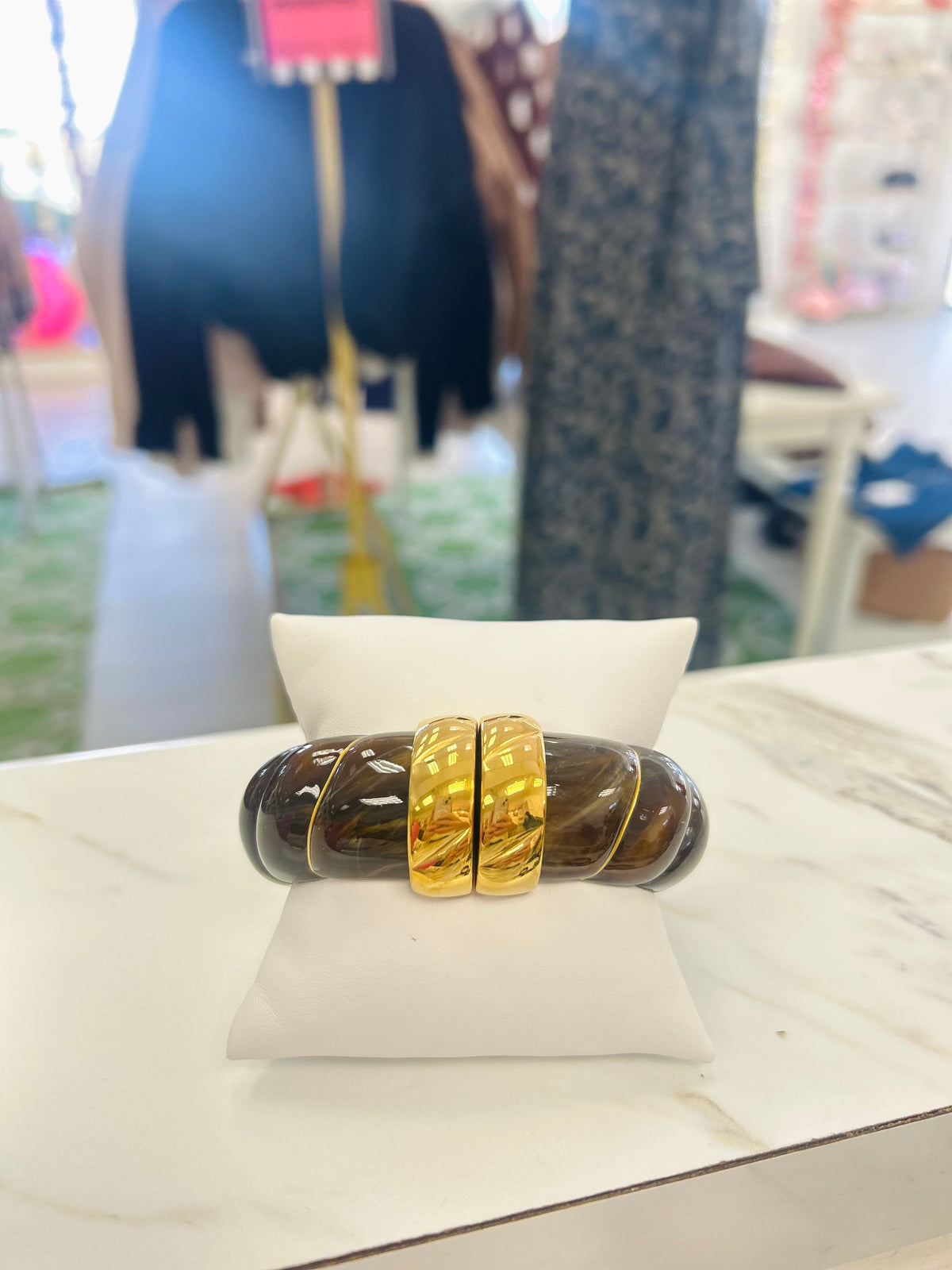 Textured Marble Bangle Bracelet (3 Colors)