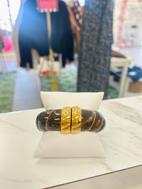 Textured Marble Bangle Bracelet (3 Colors)