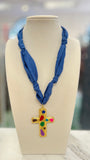 Painters Cross Scarf Necklace