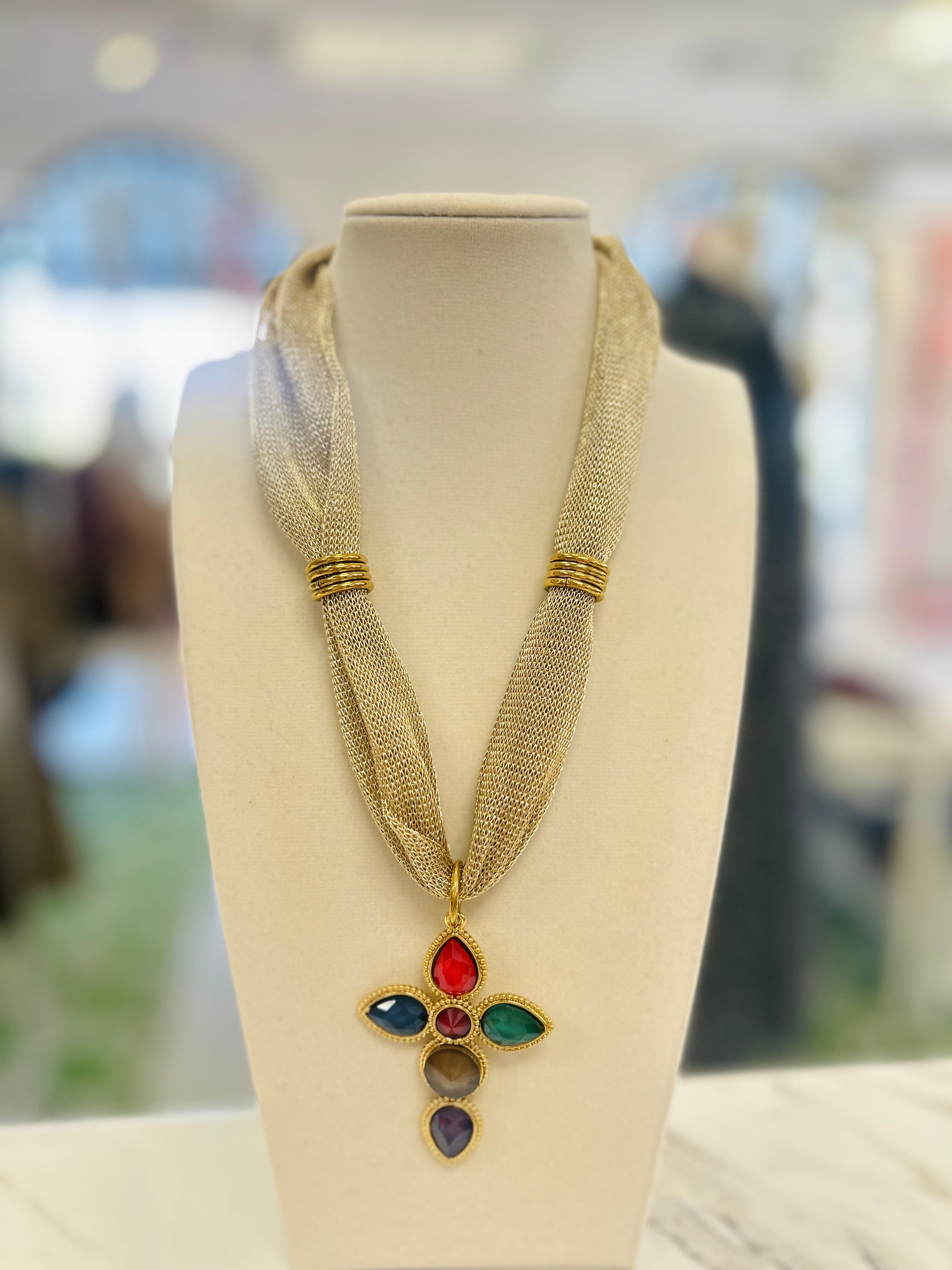 Amalfi Coast Cross Necklace (2 Colors)