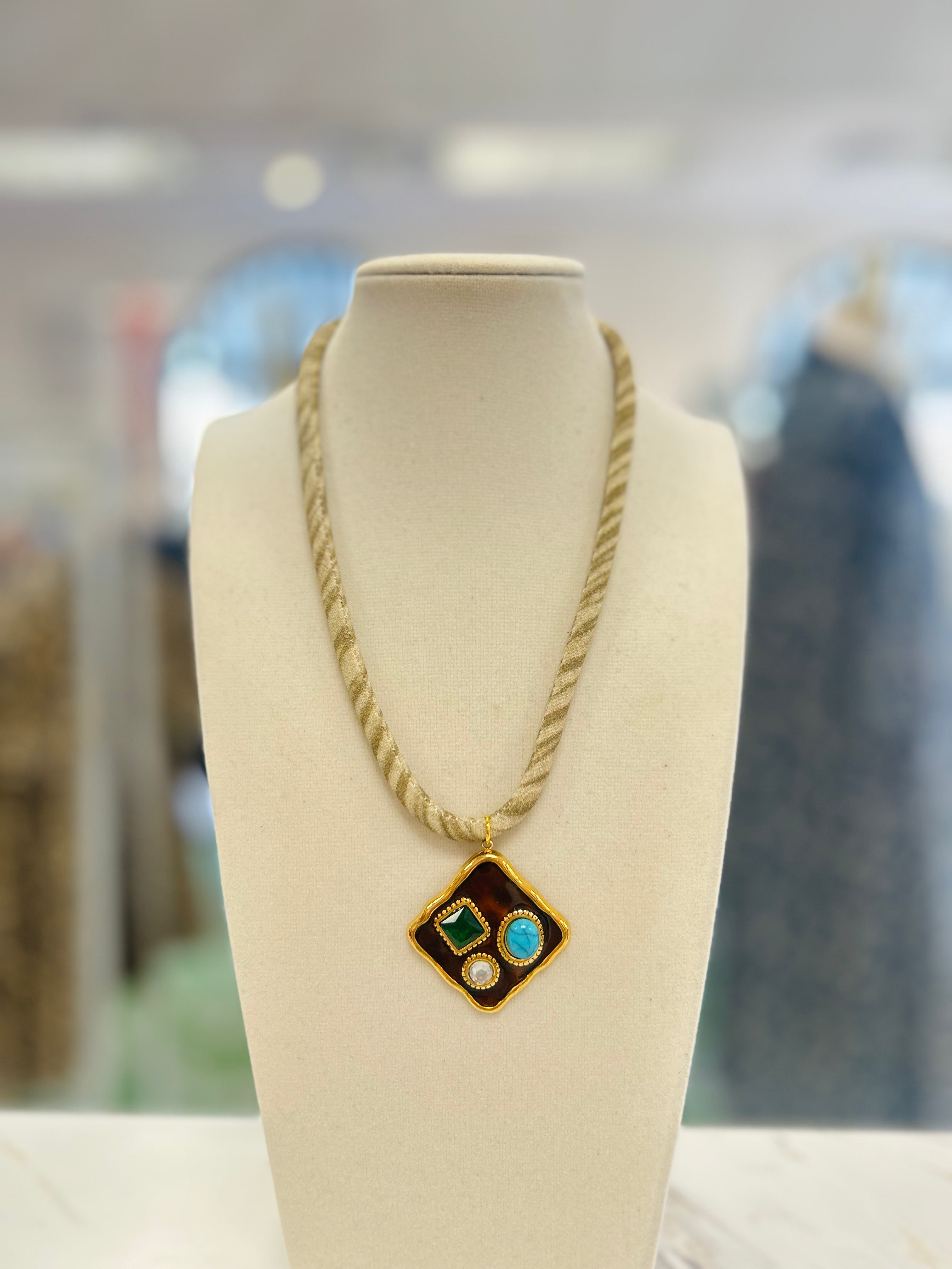 Tiger Cord Necklace