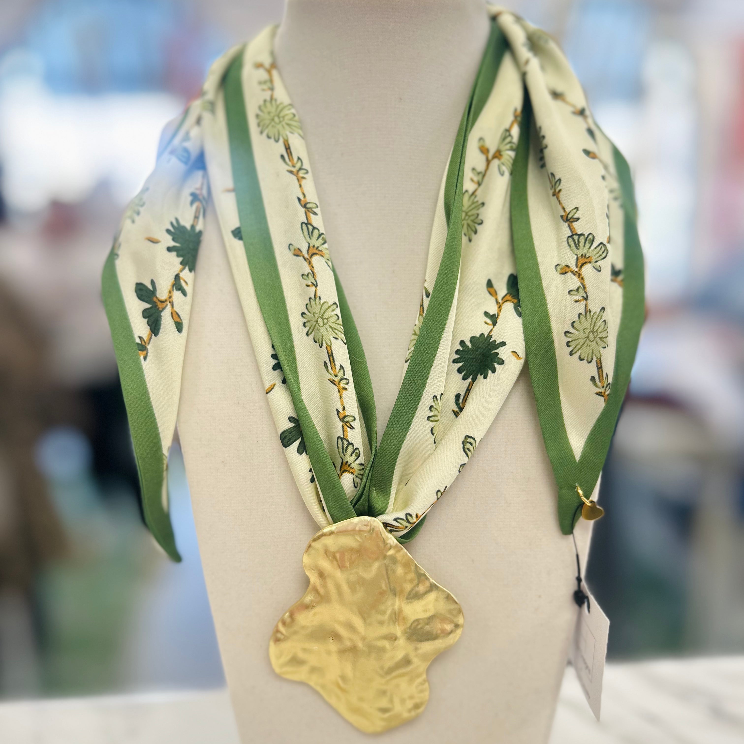 Lucky Charm Scarf Necklace