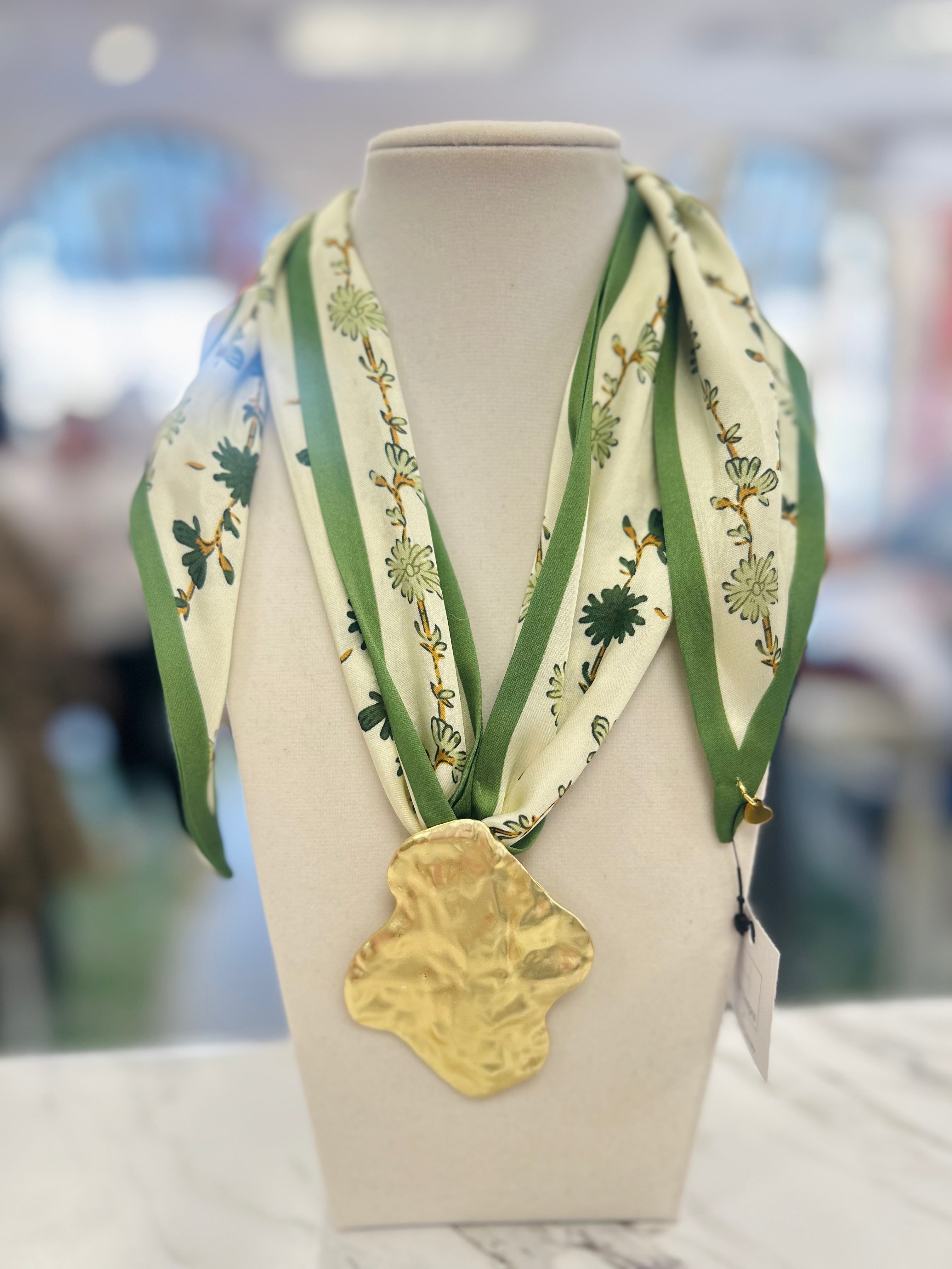 Lucky Charm Scarf Necklace