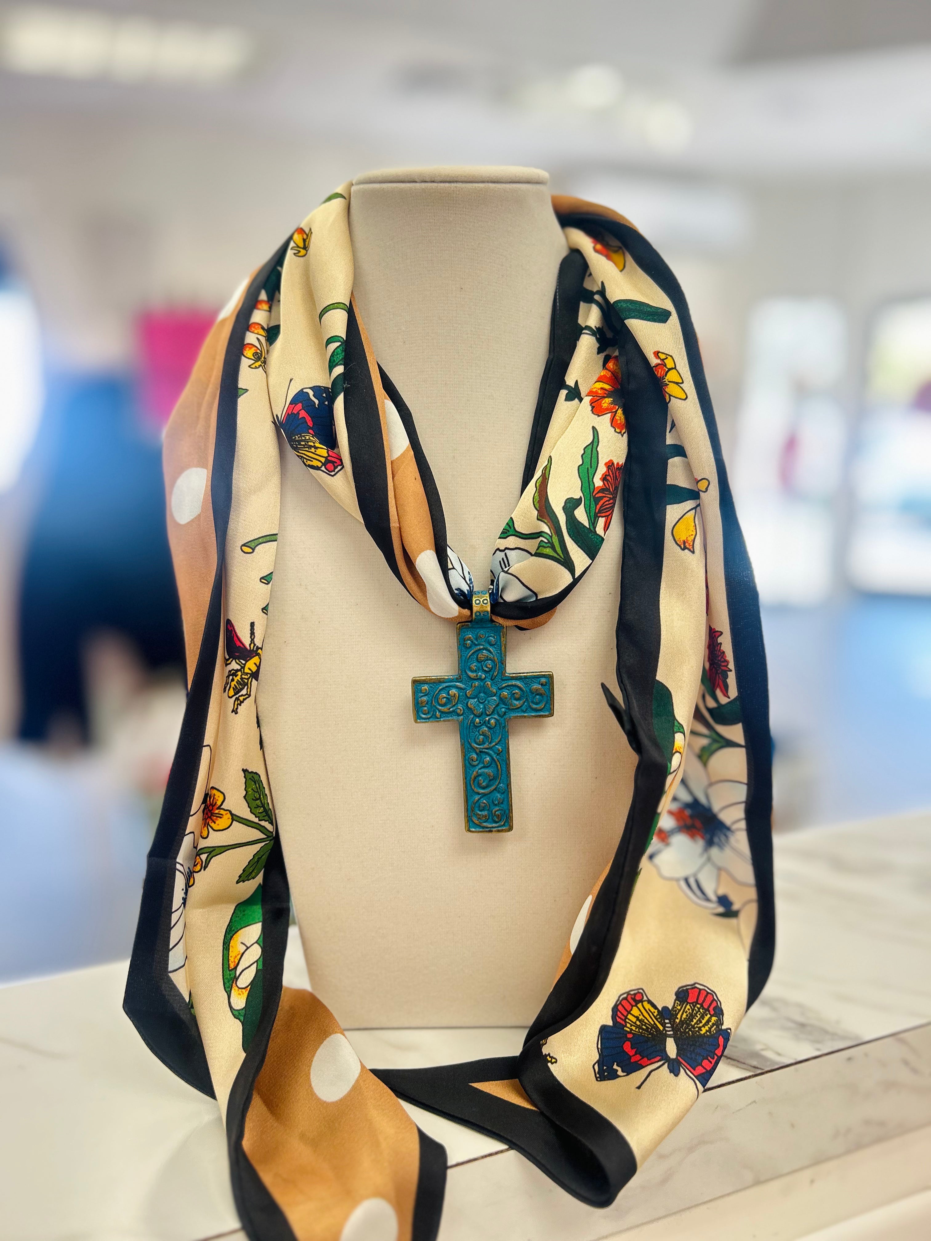 I'll Fly Away Extra Long Scarf Necklace