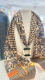 Tweed Extra Long Scarf Necklace (2 Colors)
