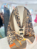 Tweed Extra Long Scarf Necklace (2 Colors)