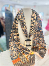 Tweed Extra Long Scarf Necklace (2 Colors)