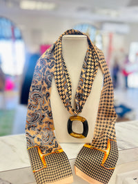Tweed Extra Long Scarf Necklace (2 Colors)