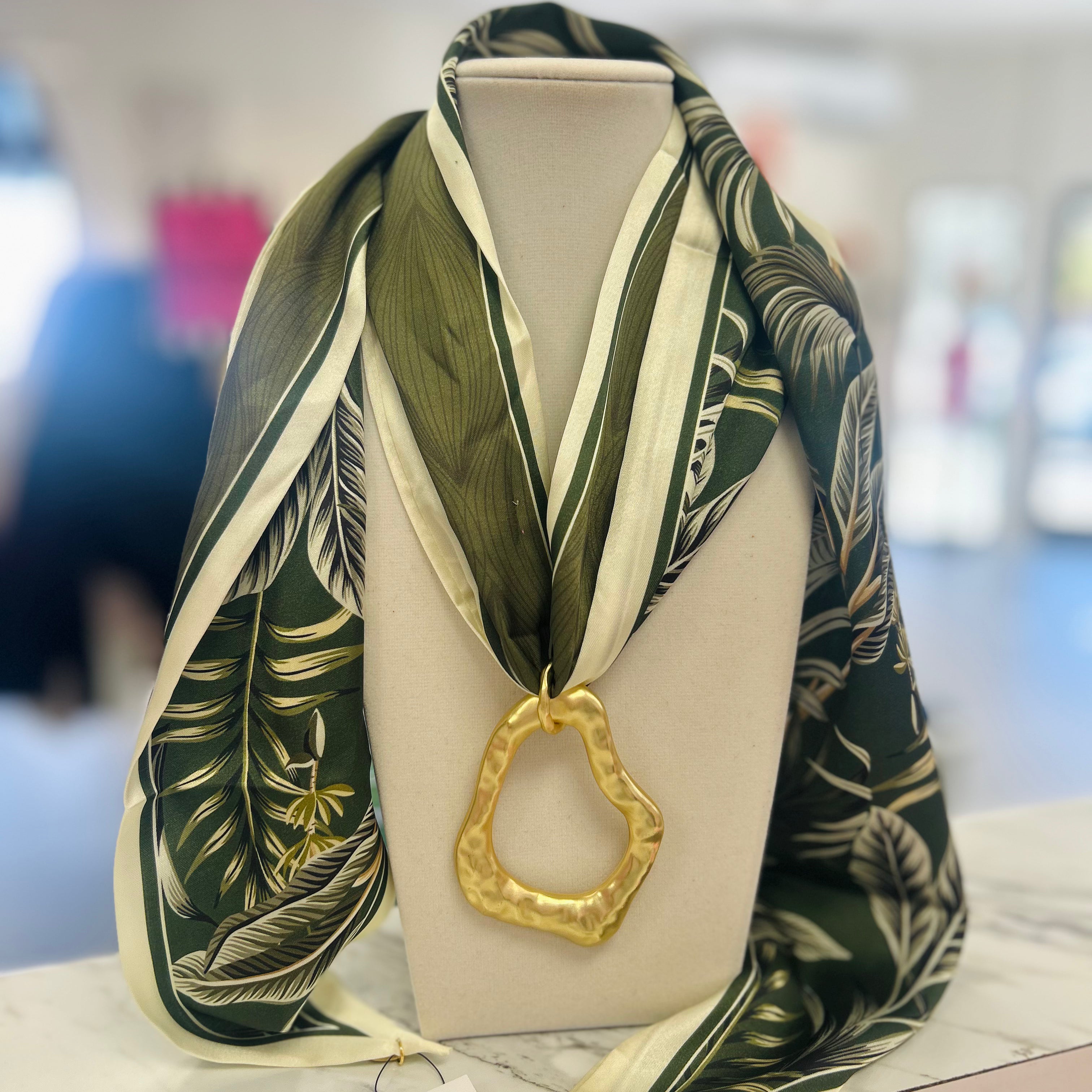 Bamboo Getaway Extra Long Scarf Necklace