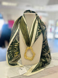 Bamboo Getaway Extra Long Scarf Necklace